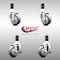 Service Caster 3.5 Inch 316SS Thermoplastic Rubber Swivel 1-3/8 Inch Stem Caster Brake, 2PK SCC-SS316EX20S3514-TPRB-2-TLB-2-138 - alternate 5
